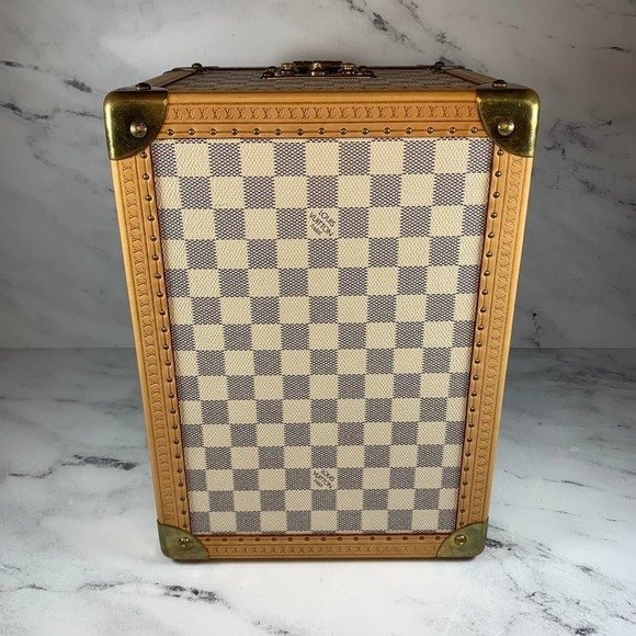 Louis Vuitton Damier Azure Trunk Boite Flacons Beauty Case Monogram Train Trunk - Picture 6 of 15